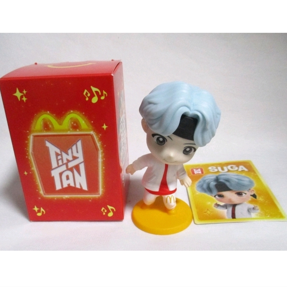 McDonald's TinyTan Encore SUGA Figure - Light Blue and White